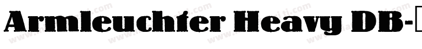 Armleuchter Heavy DB字体转换